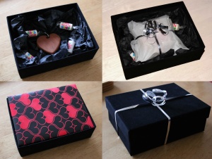 Valentines gift packaging 